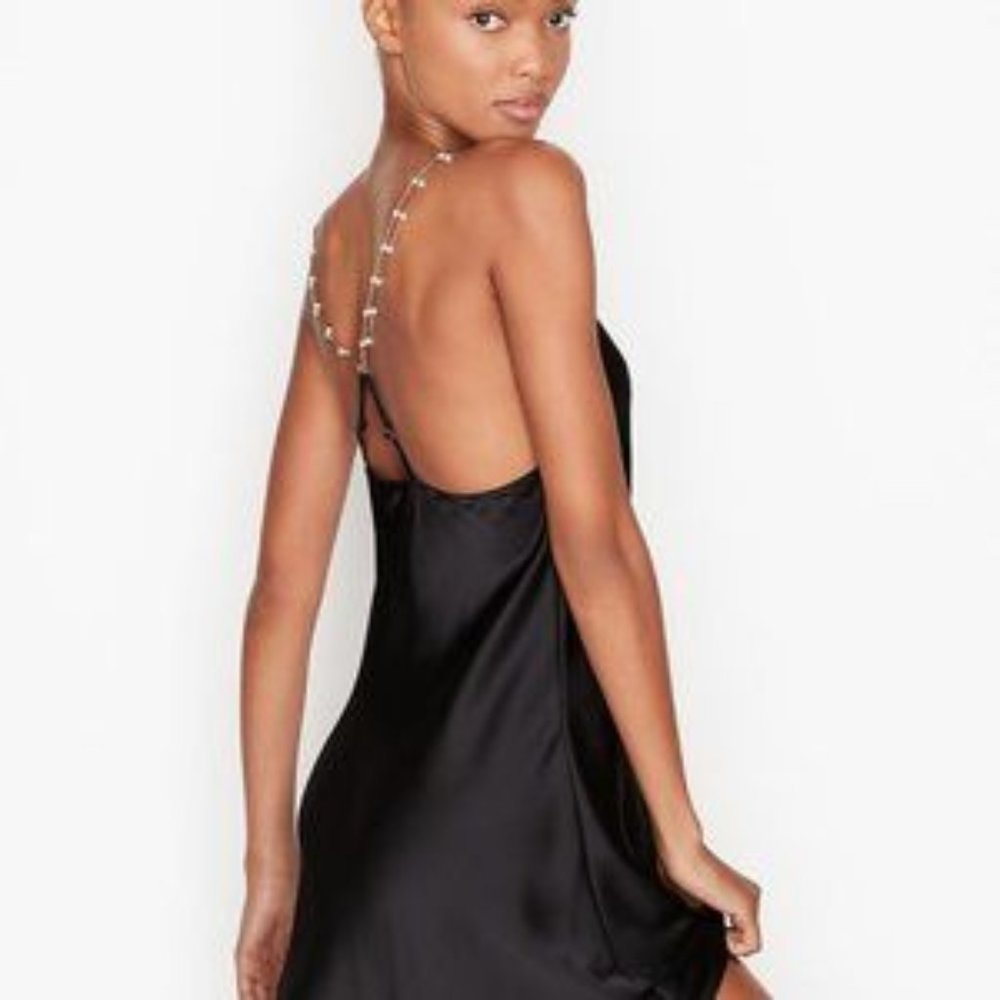 ISO Victoria Secret Embellished Draped Satin